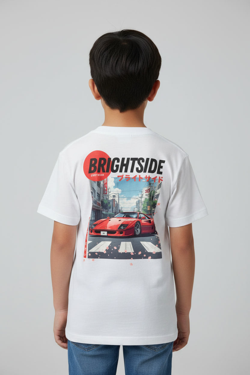 Japanese Motorsport Kids Tee